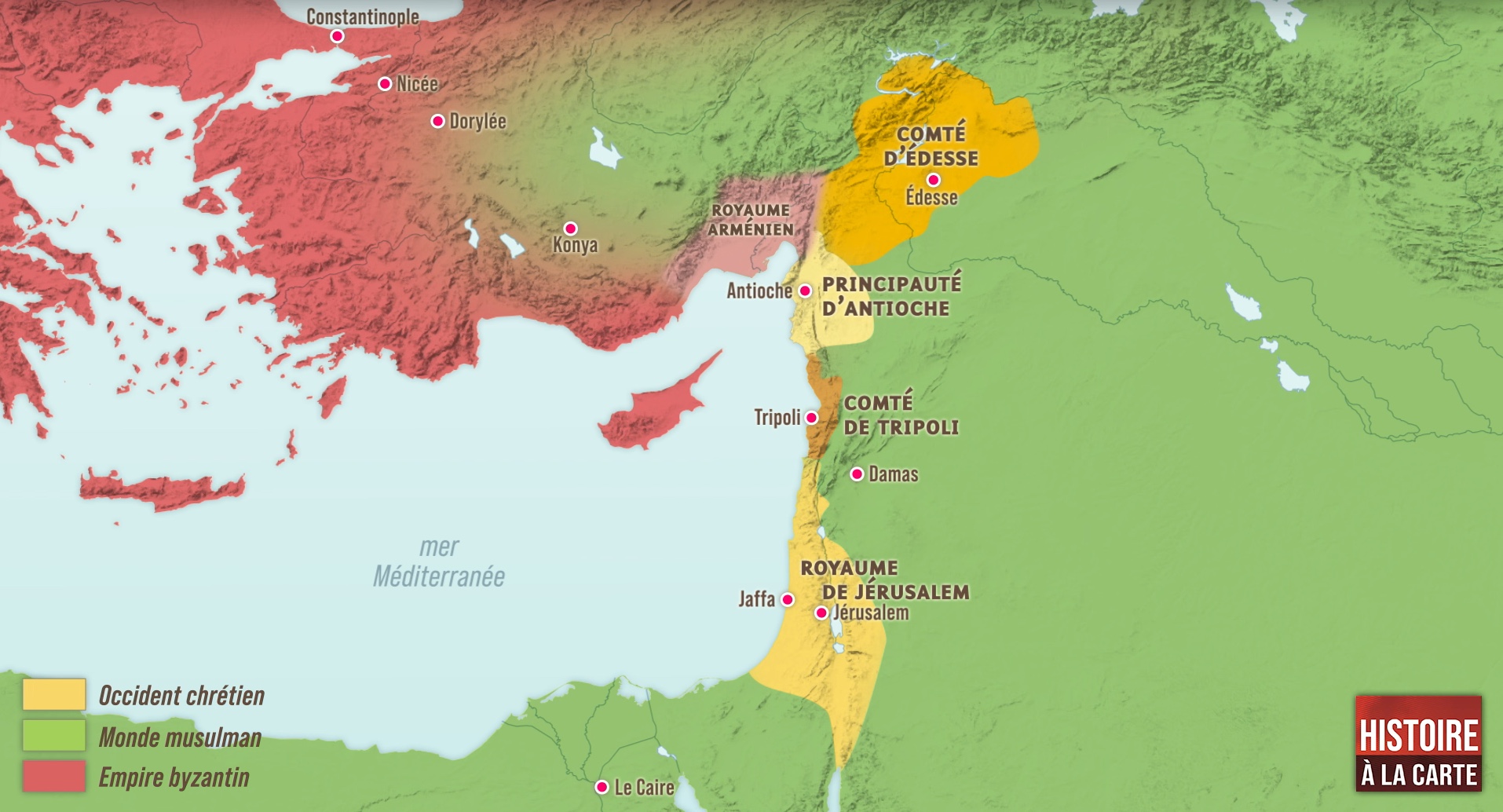 La fondation des États latins d'Orient